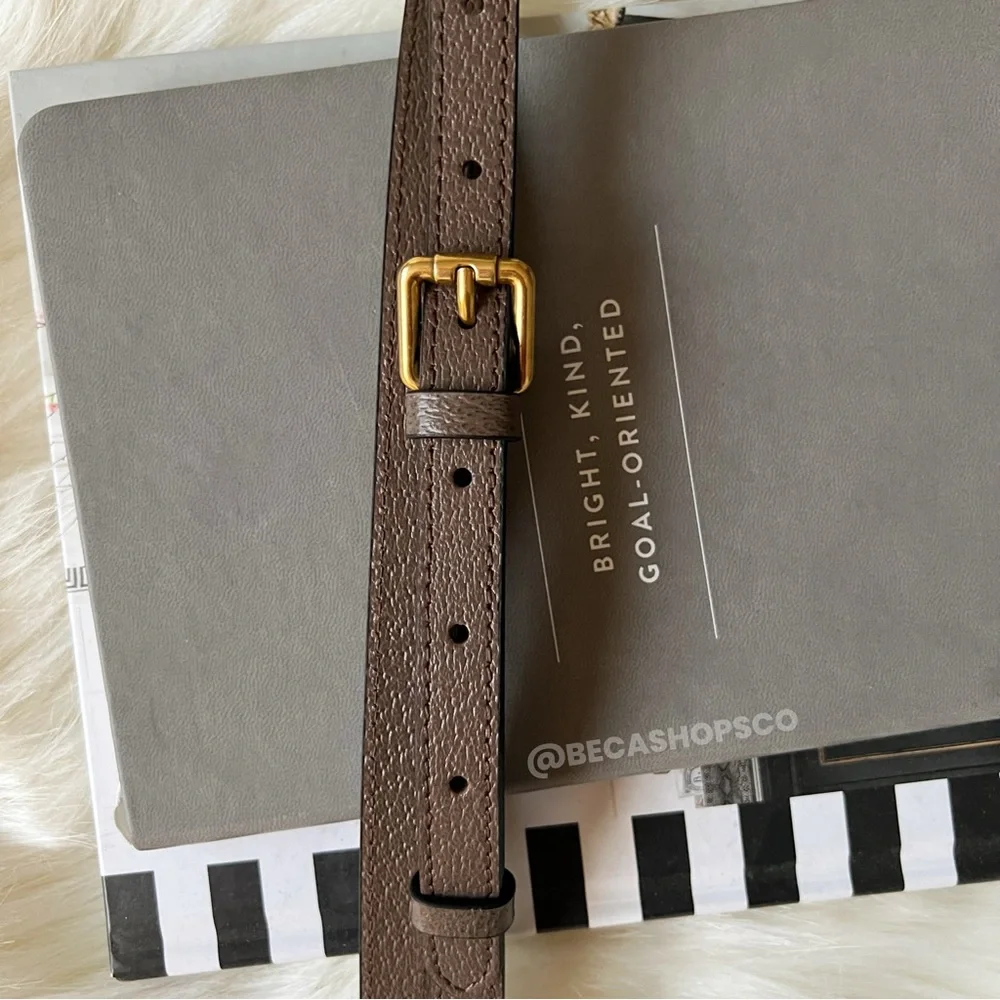 Genuine Leather Crossbody Shoulder Strap Replacement For Gucci Ophidia Bag - Picture 4 of 8
